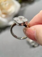 [Eternal Jewelry]CLOVER SILVER MOP DIAMOND RING - 图片 2