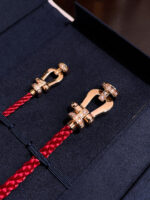 [Eternal Jewelry]FORCE 10 HALF DIAMOND PINK GOLD RED CORDERI LARGE AND MEDIUM MODEL - 图片 4