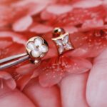 [Eternal Jewelry]STAR AND SUN PINK GOLD MOP STUD EARRINGS - 图片 7