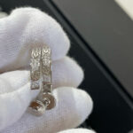 [Eternal Jewelry]LOVE DIAMOND SILVER HOOP EARRINGS - 图片 5
