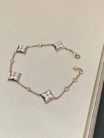 [Eternal Jewelry]STAR 4 MOTIF MOP DIAMOND PINK GOLD BRACELET - Image 2