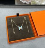[Eternal Jewelry]POP H SKY BLUE NECKLACE - 图片 8