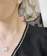 [Eternal Jewelry]POP H SKY BLUE STUD EARRINGS - 图片 3