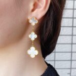 [Eternal Jewelry]CLOVER MOP 3 MOTIFS GOLD EARRINGS - 图片 2