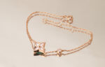 [Eternal Jewelry]STAR PINK MOP 1 DIAMOND PINK GOLD NECKLACE - 图片 3