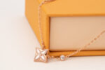 [Eternal Jewelry]STAR PINK MOP 1 DIAMOND PINK GOLD NECKLACE - 图片 5