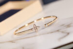 [Eternal Jewelry]IDYLLE GOLD OPEN BRACELET DIAMOND PAVED - 图片 3