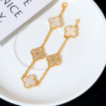 [Eternal Jewelry]CLOVER BRACELET 5 MOTIF WHITE MOP DIAMOND - 图片 5