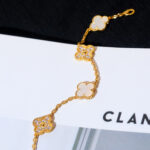 [Eternal Jewelry]CLOVER BRACELET 5 MOTIF WHITE MOP DIAMOND - 图片 6