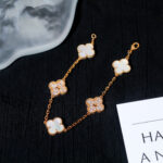 [Eternal Jewelry]CLOVER BRACELET 5 MOTIF WHITE MOP DIAMOND - 图片 9