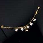 [Eternal Jewelry]LOGO 6 MOTIF STAR AND SUN GOLD BRACELET