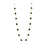 [Eternal Jewelry]CLOVER 20 MOTIFS ONYX NECKLACE - 图片 3