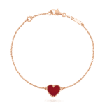 [Eternal Jewelry]HEART CARNELIAN PINK GOLD BRACELET - 图片 2