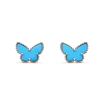 [Eternal Jewelry]BUTTERFLY TURQUOISE EARRINGS SILVER - Image 2