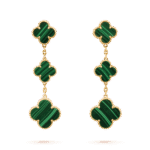 [Eternal Jewelry]CLOVER MALACHITE 3 MOTIFS GOLD - 图片 2