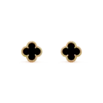 [Eternal Jewelry]CLOVER MINI 9.5MM BLACK MOP EARRINGS