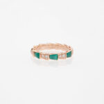 [Eternal Jewelry]SERPENTI RING PINK GOLD MALACHITE DIAMOND 3MM - 图片 2