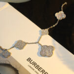 [Eternal Jewelry]CLOVER BRACELET 5 MOTIF SILVER DIAMOND PAVED - 图片 6
