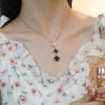[Eternal Jewelry]STAR AND SUN ONYX PINK GOLD NECKLACE - 图片 3