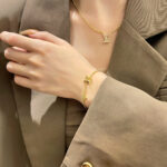 [Eternal Jewelry]LOGO STAR MOTIF GOLD BRACELET - 图片 3
