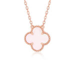 [Eternal Jewelry]CLOVER 15MM PINK MOTHER-OF-PEARL SINGLE FLOWER NECKLACE - 图片 2