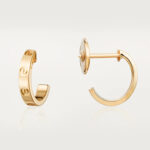 [Eternal Jewelry]LOVE EARRINGS 2.65MM PINK GOLD - 图片 2