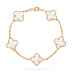 [Eternal Jewelry]CLOVER  5 MOTIF WHITE MOP BRACELET - 图片 2