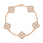[Eternal Jewelry]CLOVER 5 MOTIFS  FULL DIAMOND BRACELET - 图片 2
