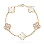 [Eternal Jewelry]CLOVER BRACELET 5 MOTIF WHITE MOP DIAMOND - 图片 11