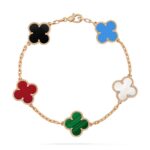 [Eternal Jewelry]CLOVER 5 MOTIFS MULTICOLOR  BRACELET - 图片 2