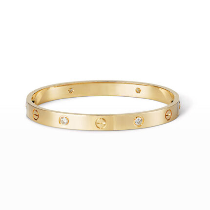 [Eternal Jewelry]LOVE BRACELET 6.1MM 4 DIAMONDS