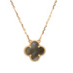 [Eternal Jewelry]CLOVER 15MM  GRAY MOTHER OF PEARL NECKLACE - 图片 2