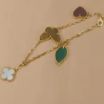 [Eternal Jewelry]LUCKY SPRING 5 MOTIF GOLD BRACELET - 图片 9