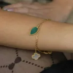 [Eternal Jewelry]LUCKY SPRING 5 MOTIF GOLD BRACELET - 图片 13