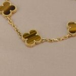 [Eternal Jewelry]CLOVER  5 MOTIFS TIGER EYE BRACELET - 图片 5