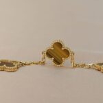 [Eternal Jewelry]CLOVER  5 MOTIFS TIGER EYE BRACELET - 图片 6