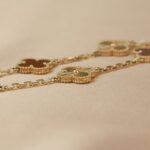 [Eternal Jewelry]CLOVER  5 MOTIFS CARNELIAN GOLD BRACELET - 图片 7