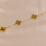 [Eternal Jewelry]CLOVER  5 MOTIFS TIGER EYE BRACELET - 图片 8