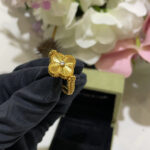 [Eternal Jewelry]CLOVER RIVERSIBLE BLUE AGATE RING - 图片 6