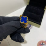 [Eternal Jewelry]CLOVER RIVERSIBLE BLUE AGATE RING - 图片 3