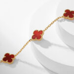 [Eternal Jewelry]CLOVER 10 MOTIFS CARNELIAN NECKLACE - 图片 7