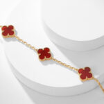 [Eternal Jewelry]CLOVER 10 MOTIFS CARNELIAN NECKLACE - 图片 8