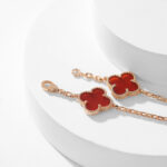 [Eternal Jewelry]CLOVER 10 MOTIFS CARNELIAN NECKLACE - 图片 17