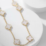 [Eternal Jewelry]CLOVER 10 MOTIFS WHITE MOTHER OF PEARL NECKLACE - 图片 4