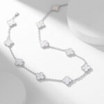 [Eternal Jewelry]CLOVER 10 MOTIFS WHITE MOTHER OF PEARL NECKLACE - 图片 10