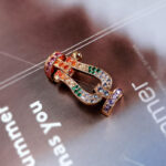 [Eternal Jewelry]FORCE LARGE HORSESHOE  COLORED DIAMOND BRACELET ROSE GOLD - 图片 14