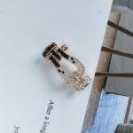 [Eternal Jewelry]FORCE LARGE HORSESHOE BLACK WHITE DIAMOND BRACELET SILVER - 图片 16