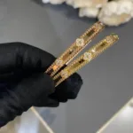 [Eternal Jewelry]CLOVER BRACELET 4MM DIAMONDS - 图片 6