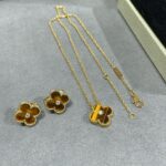 [Eternal Jewelry]CLOVER 15MM DIAMOND AND YELLOW TIGER'S EYE AGATE necklace - 图片 6