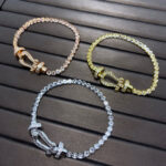 [Eternal Jewelry]FORCE  LARGE HORSESHOE FULL DIAMOND TENNIS BRACELET - 图片 5